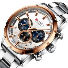 Curren 8355 Quartz Watch Chronograph Wrist Watch Blue Waterproof Man Watches Luminous Fashion Brand Hot Sale Factory